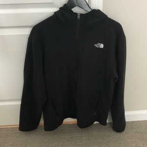 The North Face Full Zip Fleece Hoodie Black Large